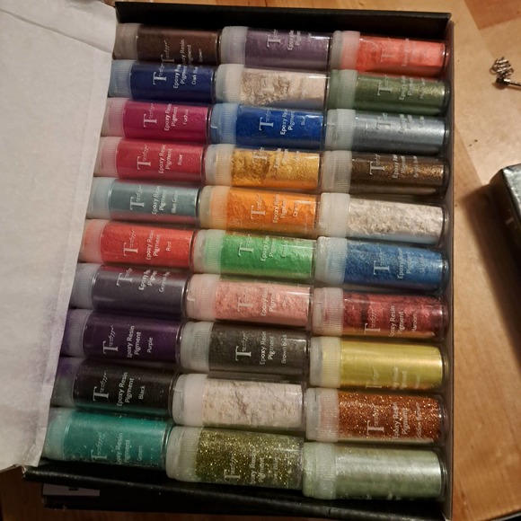 NIB -TAVOLOZZA 30 Color Mica Powder Jars - Epoxy Resin Pigment - Picture 5 of 6